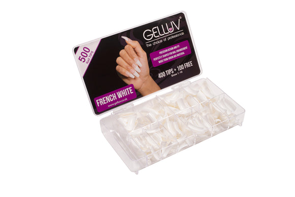 French White Nail Tips- Pack of 500
